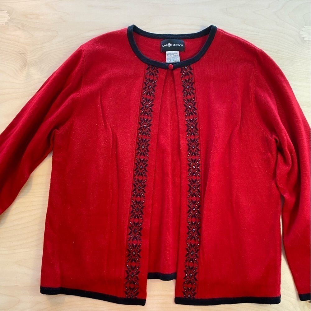 Sag Harbor Sweater Blouse size Large (DW)